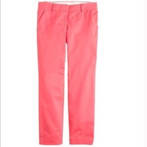 J Crew coral Cafe Capri pant SIZE 4